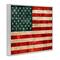 Stupell Industries US American Flag Rustic Pattern Framed Giclee Art